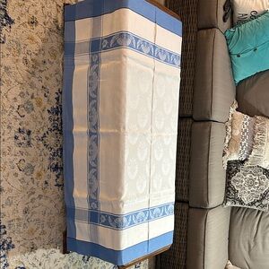 3/$25 Elegant Blue and White Tablecloth